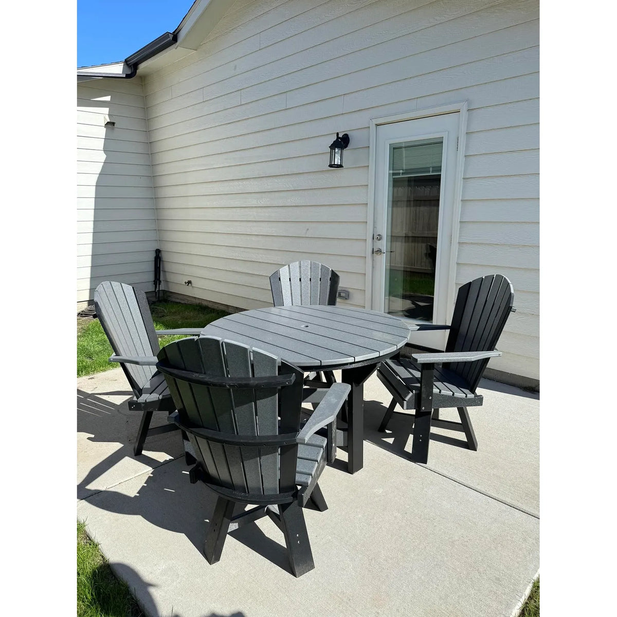 48" Round Bar Table with 4 Swivel Chairs