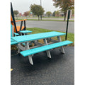 Creekside 7' Picnic Table in Aruba and Dove Gray