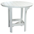 48in round poly patio table in bar height, Creekside outdoor dining table - Salt and Sand Patio Co