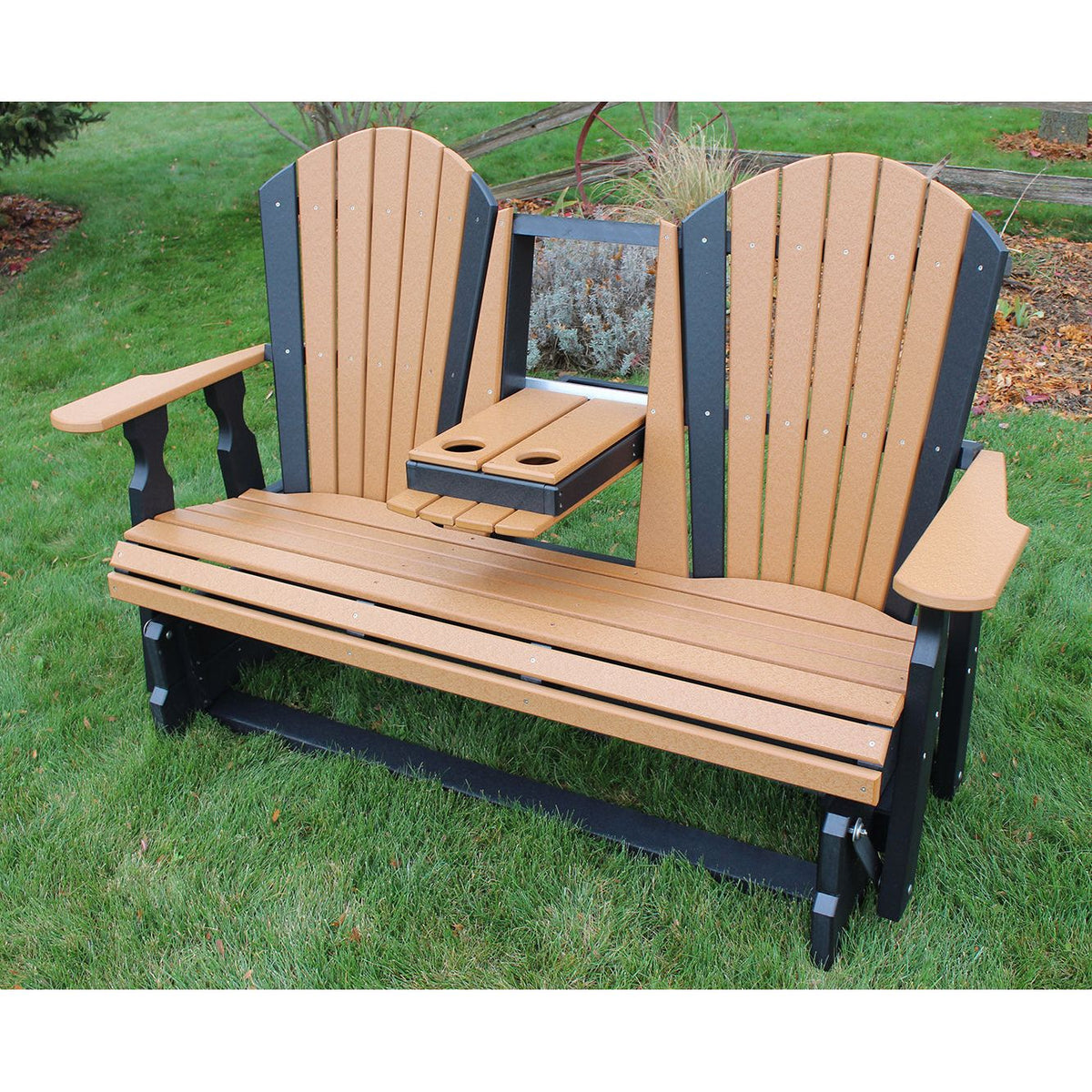 Creekside 5' Glider with Flip Down Console C128