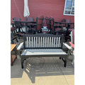Creekside Mission Park Bench in Black and Dove Gray