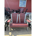 Creekside 4' Classic Loveseat In Dove Gray and Cherry
