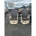 Classic Swivel Glider C100 in Ivory and Brazillian Walnut