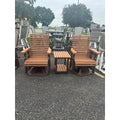 Rollback Swivel Glider RB89 in Brown and Cedar