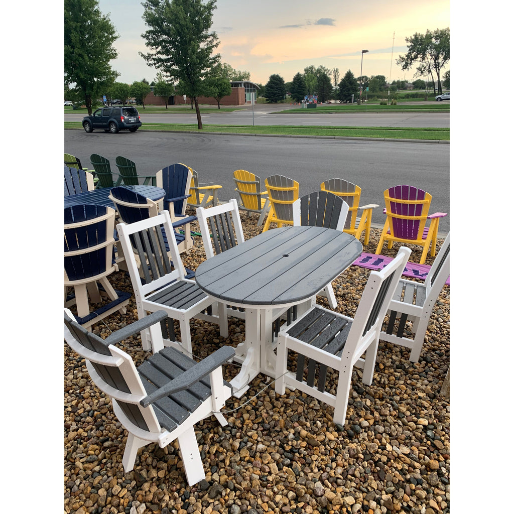 Creekside 5' Oval Counter Table with 4 Swivel Chairs