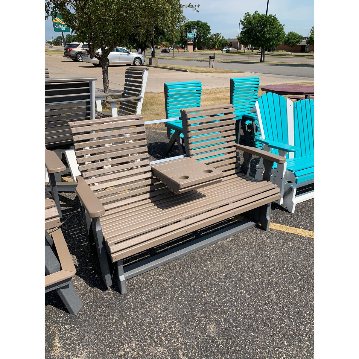 Creekside 5' Rollback Glider with Flip Down Console RB78
