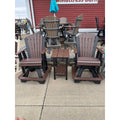 Classic Counter Height Swivel Glider (C135) in Black and Brown