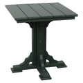 Outdoor high top table, Creekside 28in square poly patio table in green - Salt and Sand Patio Co