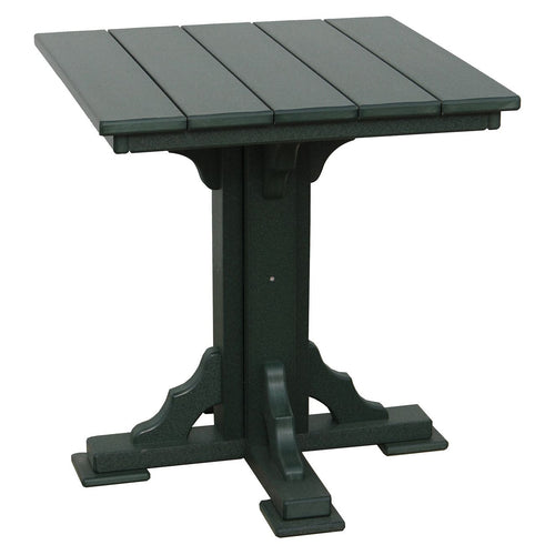 Outdoor high top table, Creekside 28in square poly patio table in green - Salt and Sand Patio Co